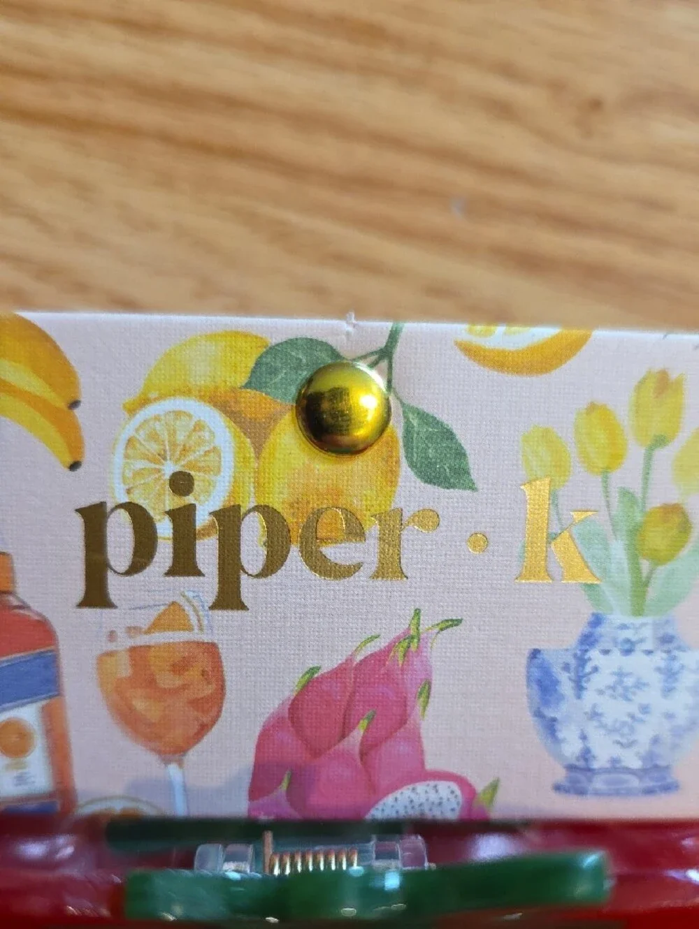 Piper K Tomato Hair Clip in Red and Green